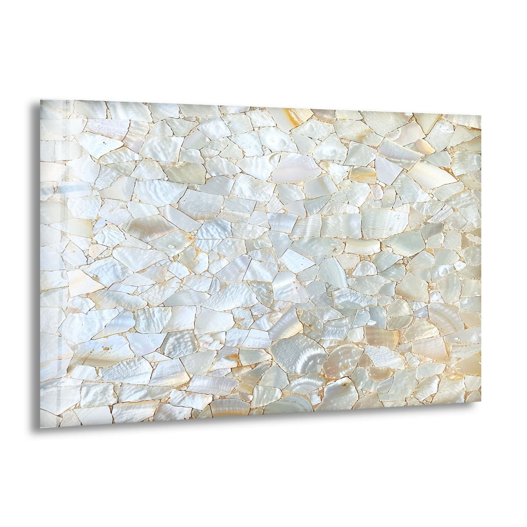 White Cracked Marble Design Glass Wall Art photo print on glass, prints on glass wall art
