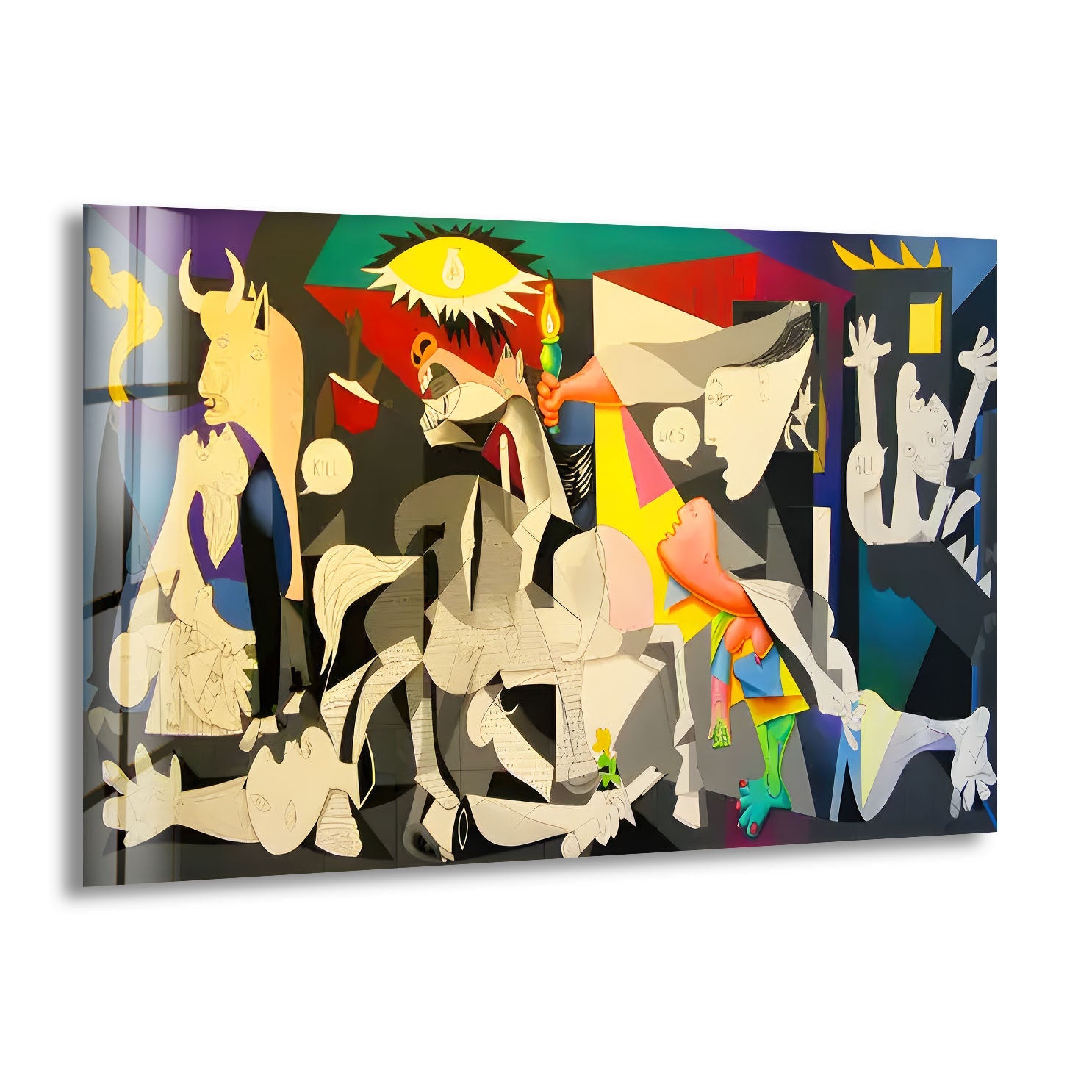 Wall Decoration, Glass Printing, Glass Art, hotsell Guernica Pablo Picasso, Guernica Glass, Famous Wall Art,