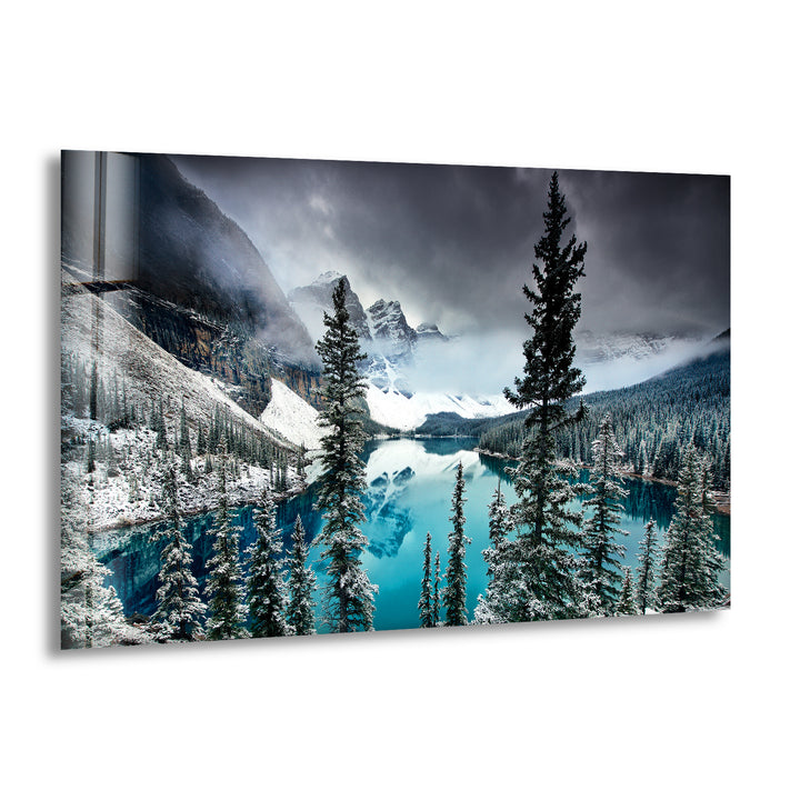 Moraine Lake Glass Wall Art