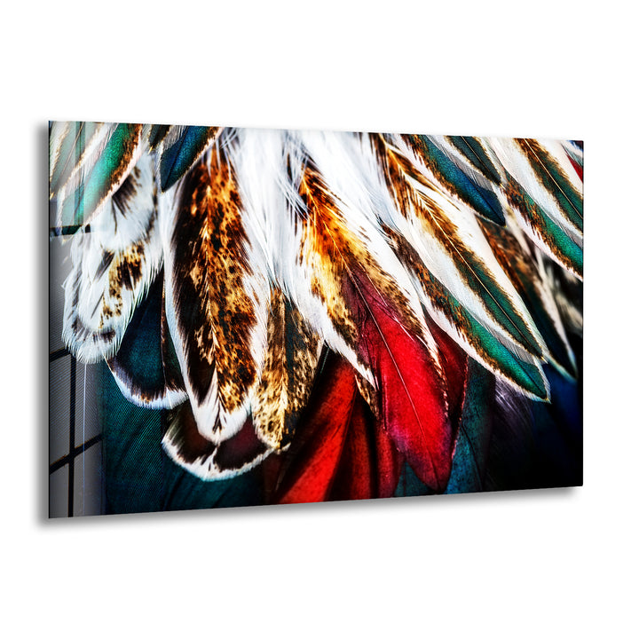 Colored Feathers Glass Wall Art art glass wall art, glass wall art pictures