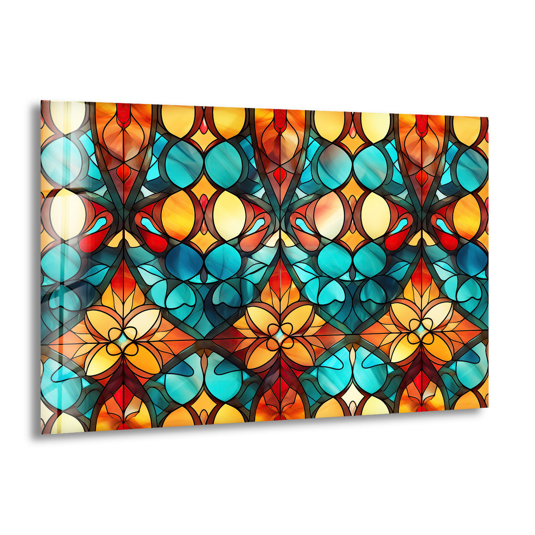 Seamless Pattern Glass Wall Art glass pictures for Wall, glass prints wall art