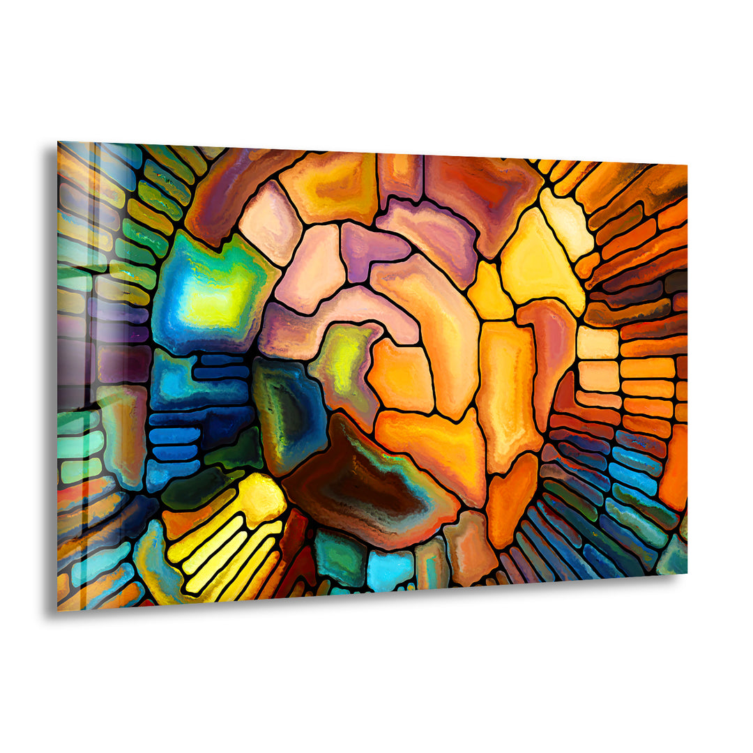 Colored Stained Art Glass Wall Art Glass Printing Wall Art, Print photos on glass