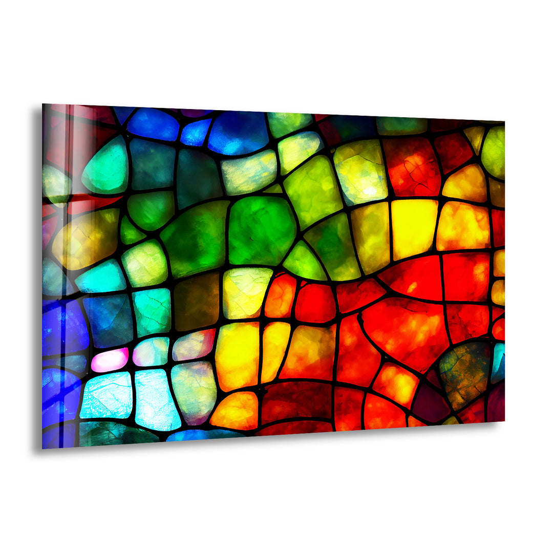 Vibrant Stained Colored Glass Wall Art glass pictures for Wall, glass prints wall art