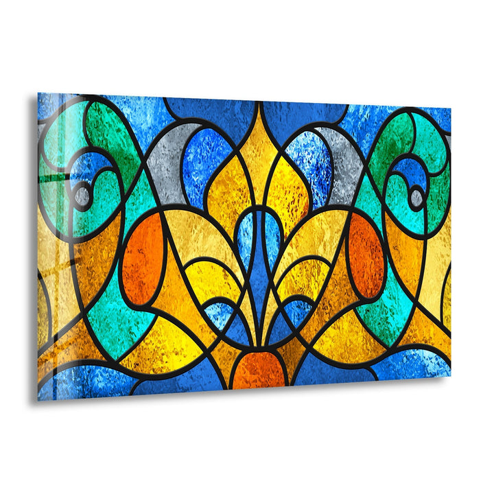 Stained Abstract Glass Wall Art custom glass pictures, glass art prints