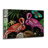 Flamingo Painting Glass Wall Art glass pictures for Wall, glass prints wall art