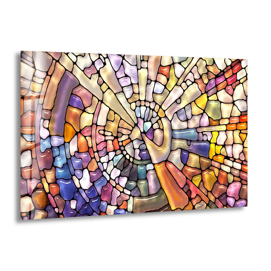 Mosaics Colored Stained Glass Wall Art custom glass pictures, glass art prints