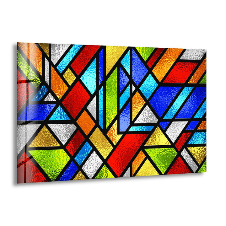 Fractal And Cool Stained Glass Wall Art Glass Printing Wall Art, Print photos on glass