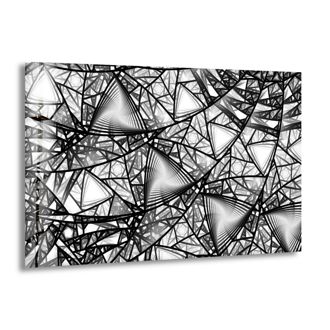 Gray Abstract Glass Wall Art custom glass photo prints, large glass prints