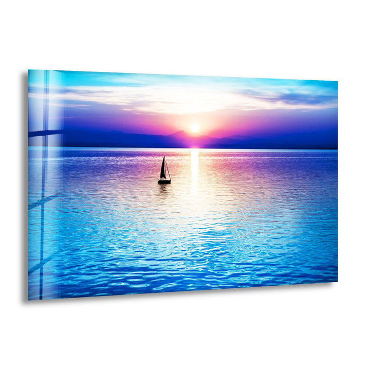 Sailboat Is a Beautiful Sight Glass Wall Art