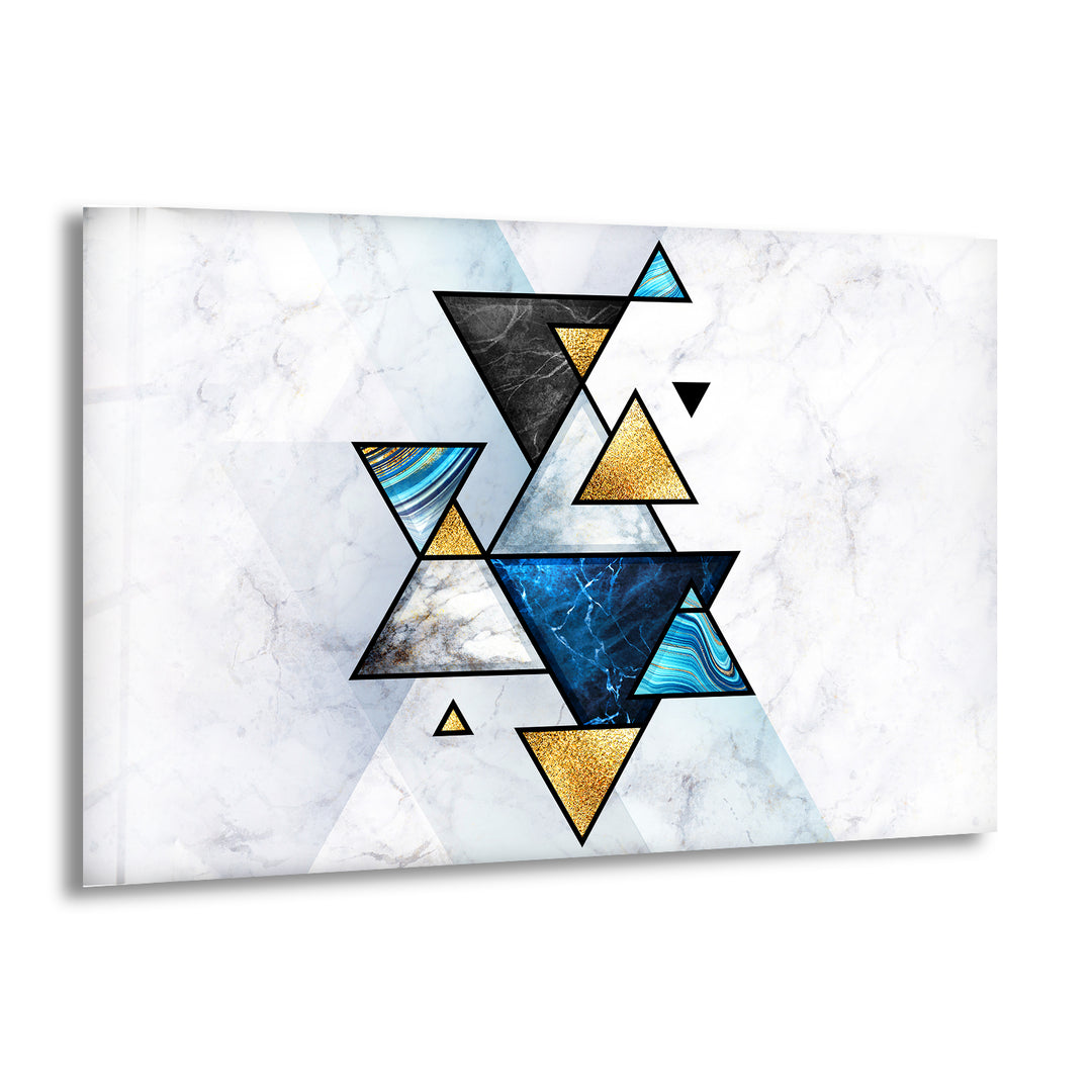 Geometric Abstract Marble Glass Wall Art glass image printing, glass prints from photos
