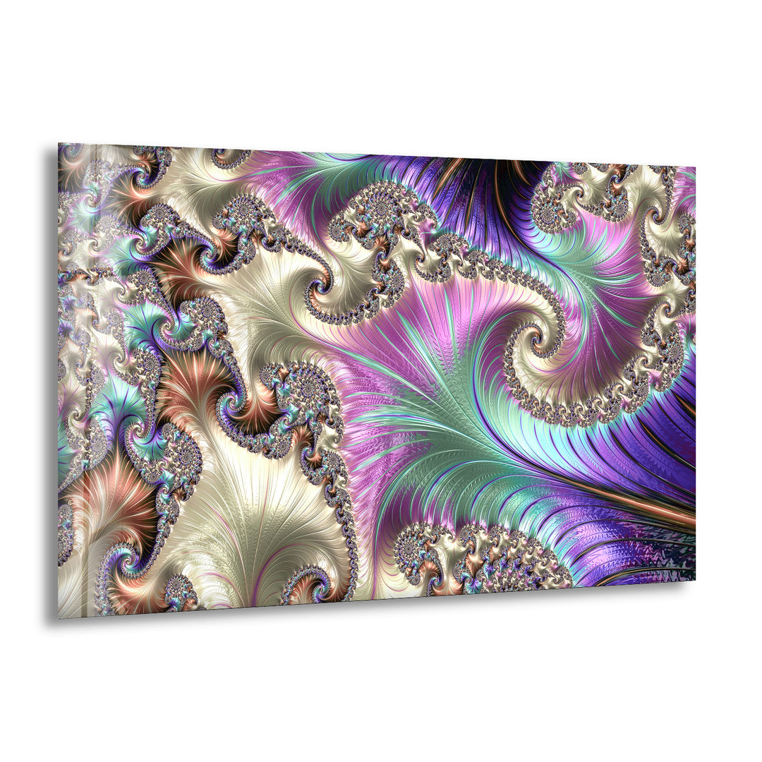 Fractal Abstract Wall Decor Glass Wall Art glass image printing, glass prints from photos
