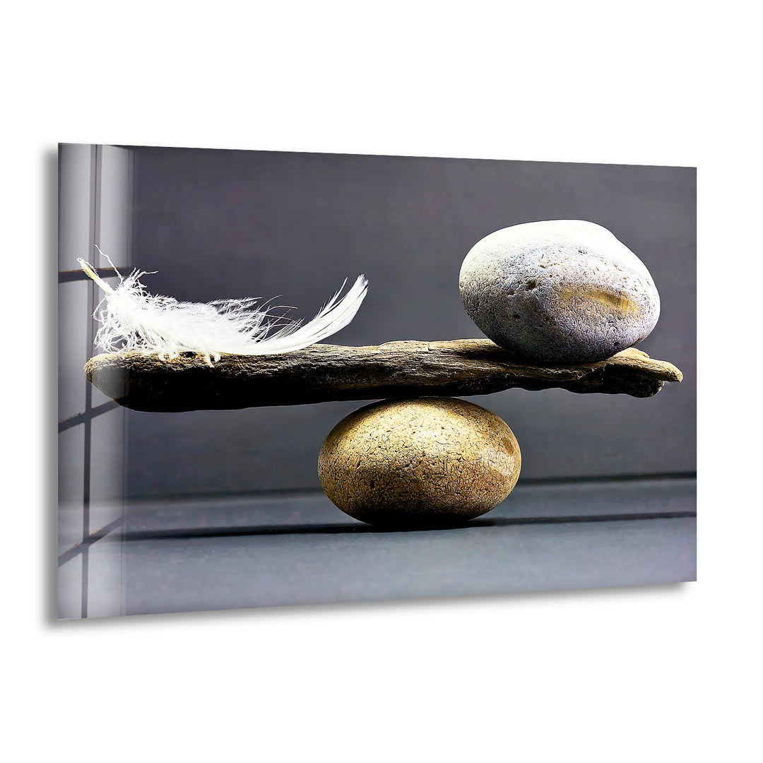 Zen Spa Stones Decor Glass Picture Prints & Cool Wall Art