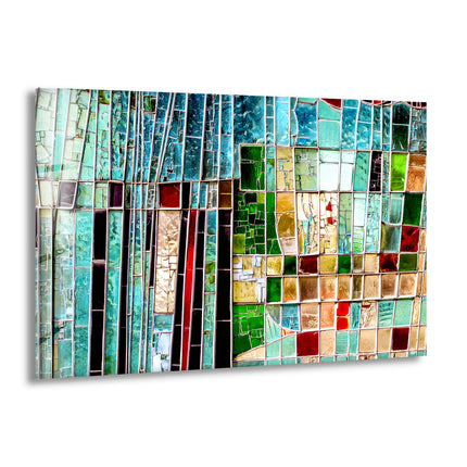 Abstract Colourful Stained Window Glass Wall Decor