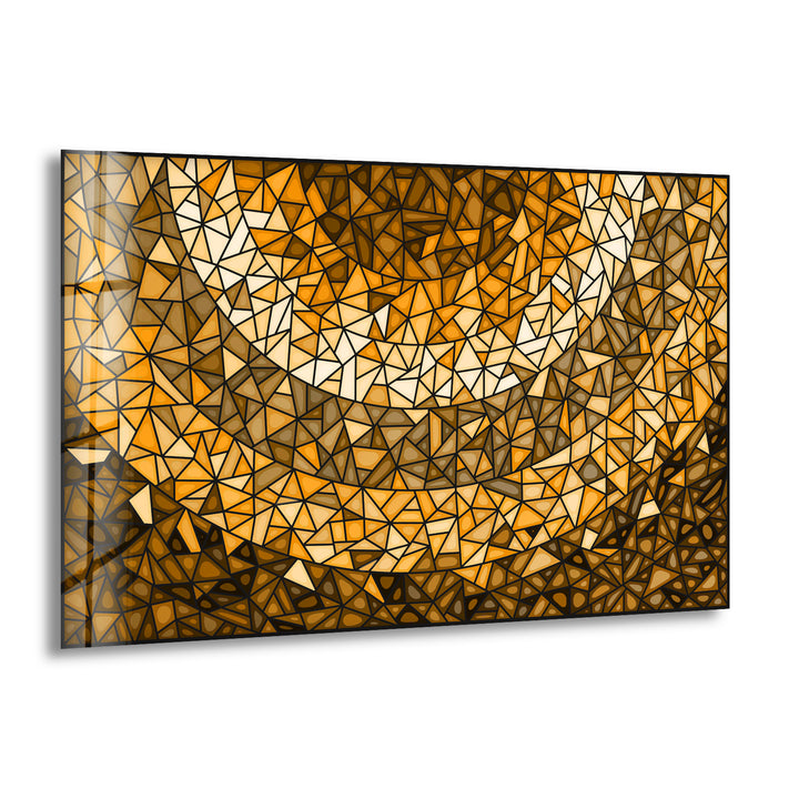 Gold Stained Mosaic Glass Wall Art