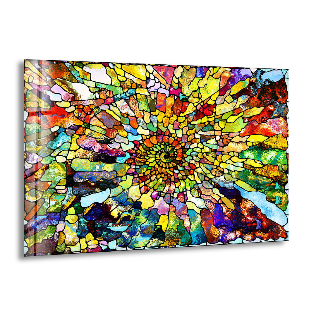 Stained Colored Glass Wall Art custom glass pictures, glass art prints