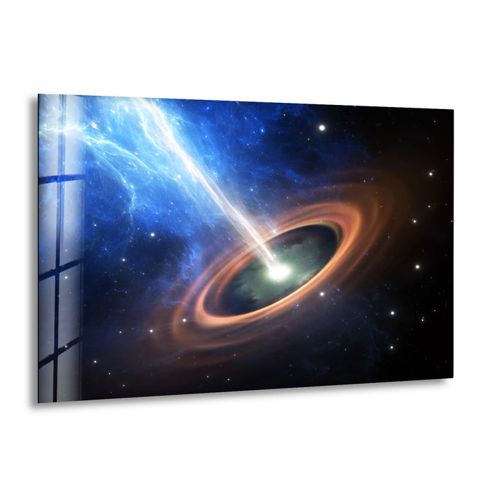 Black Holes Glass Wall Art, print on glass, glass printed photos