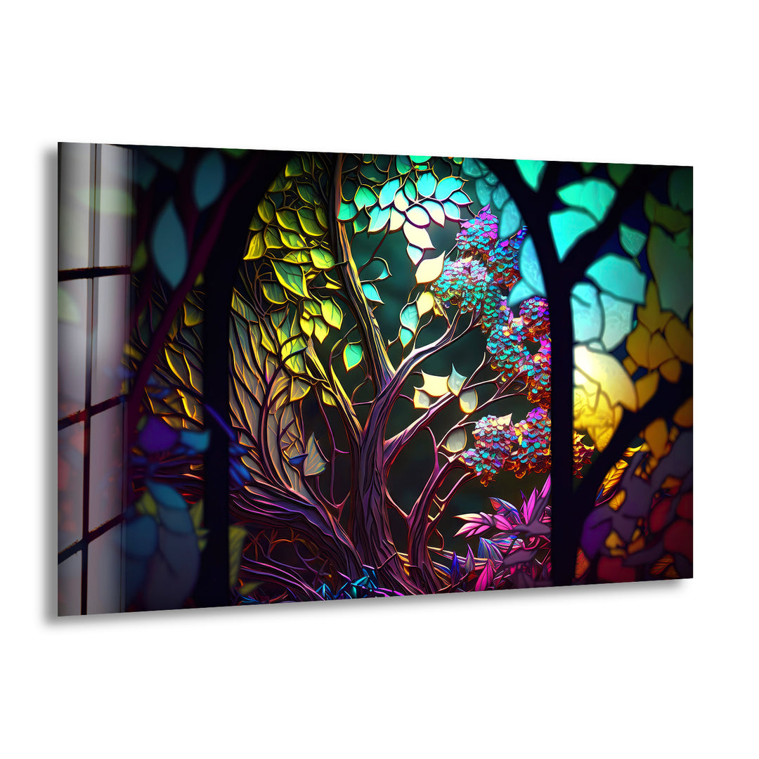 Abstract Fairy Forest Glass Wall Art large glass photo prints, glass wall photos