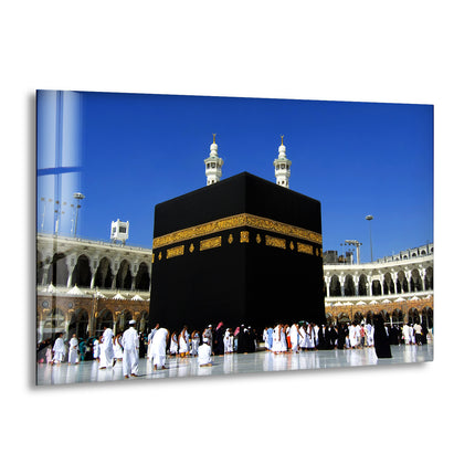 Mecca Kaaba Art Photographs on Glass Easily