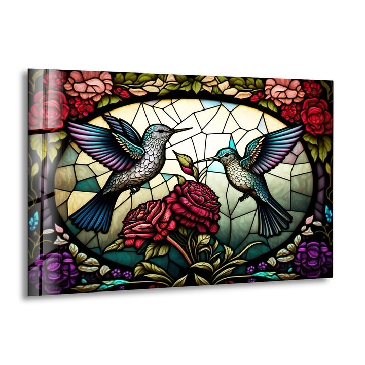 Hummingbird Glass Wall Art print picture on glass,Tempered Glass Wall Art