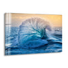 Wavy Sea Tempered Glass Wall Art