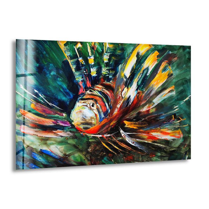 Fish Oil Paint Glass Wall Art print on glass, glass printed photos