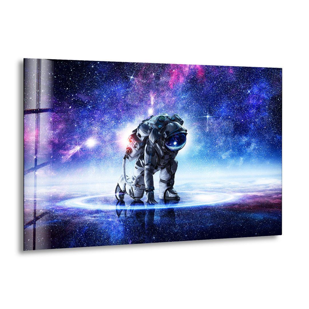 Cosmic Explorer Glass Wall Art, print on glass, glass printed photos