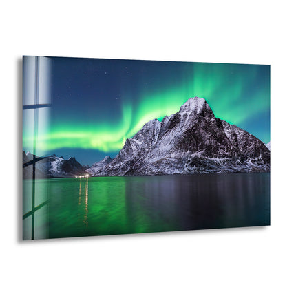 Northen Lights Glass Wall Art custom glass pictures, glass art prints