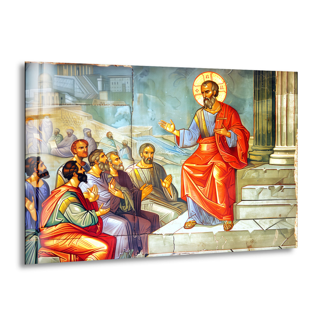 Areopagus Sermon Glass Art Pictures Online