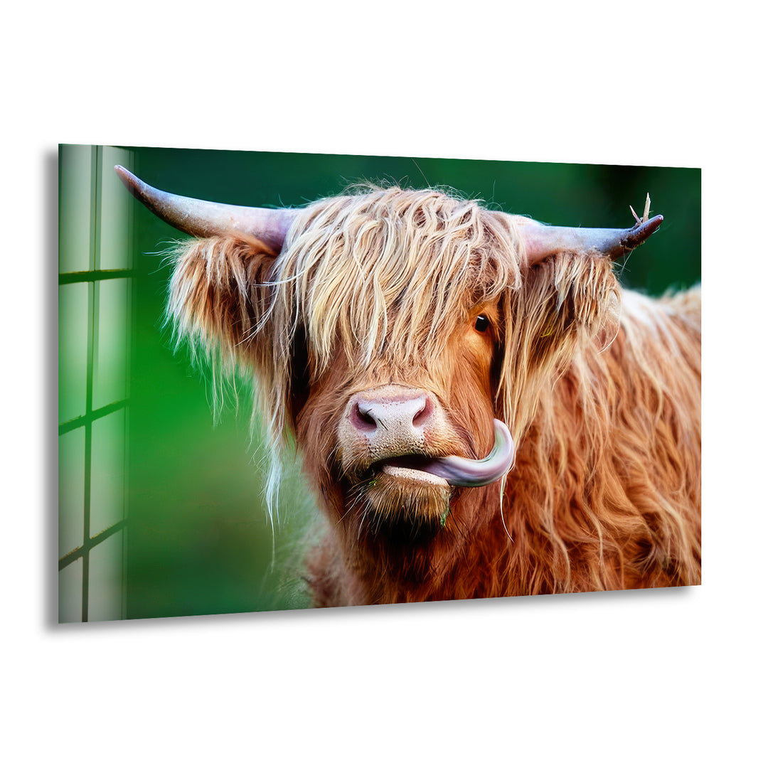 Highland Cow Glass Wall Art glass photo prints, glass picture prints