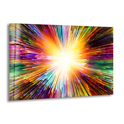 Color Explosion Abstract Glass Printing Wall Arts