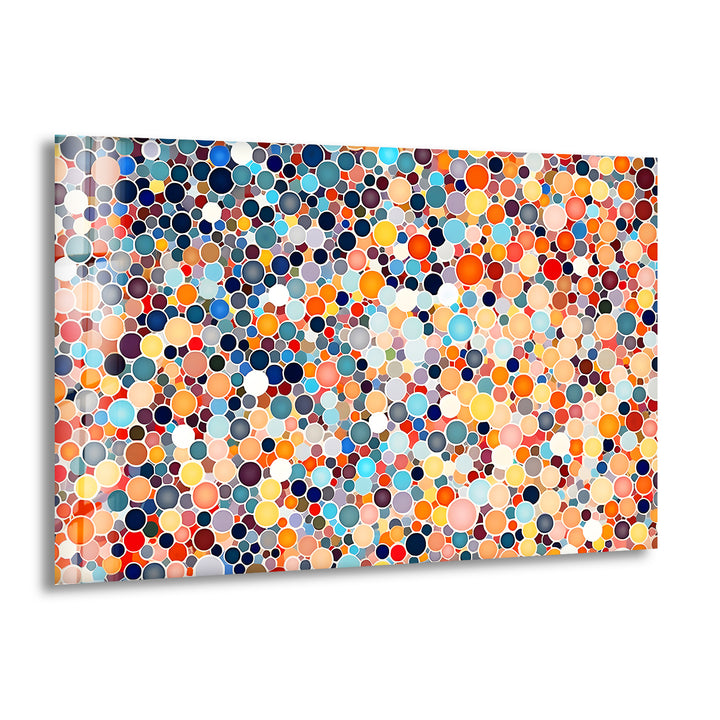 Mosaic Dots Glass Wall Art