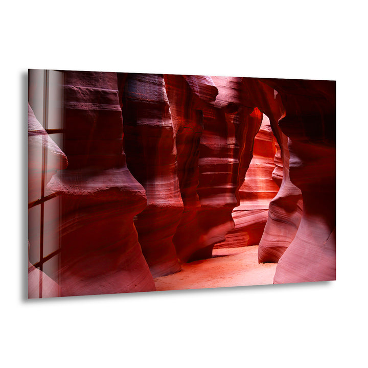 Antelope Canyon Glass Wall Art glass pictures for Wall, glass prints wall art