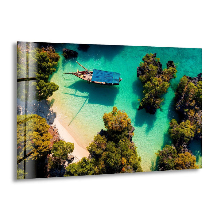 Kwale Island Glass Wall Art large glass photo prints, glass wall photos