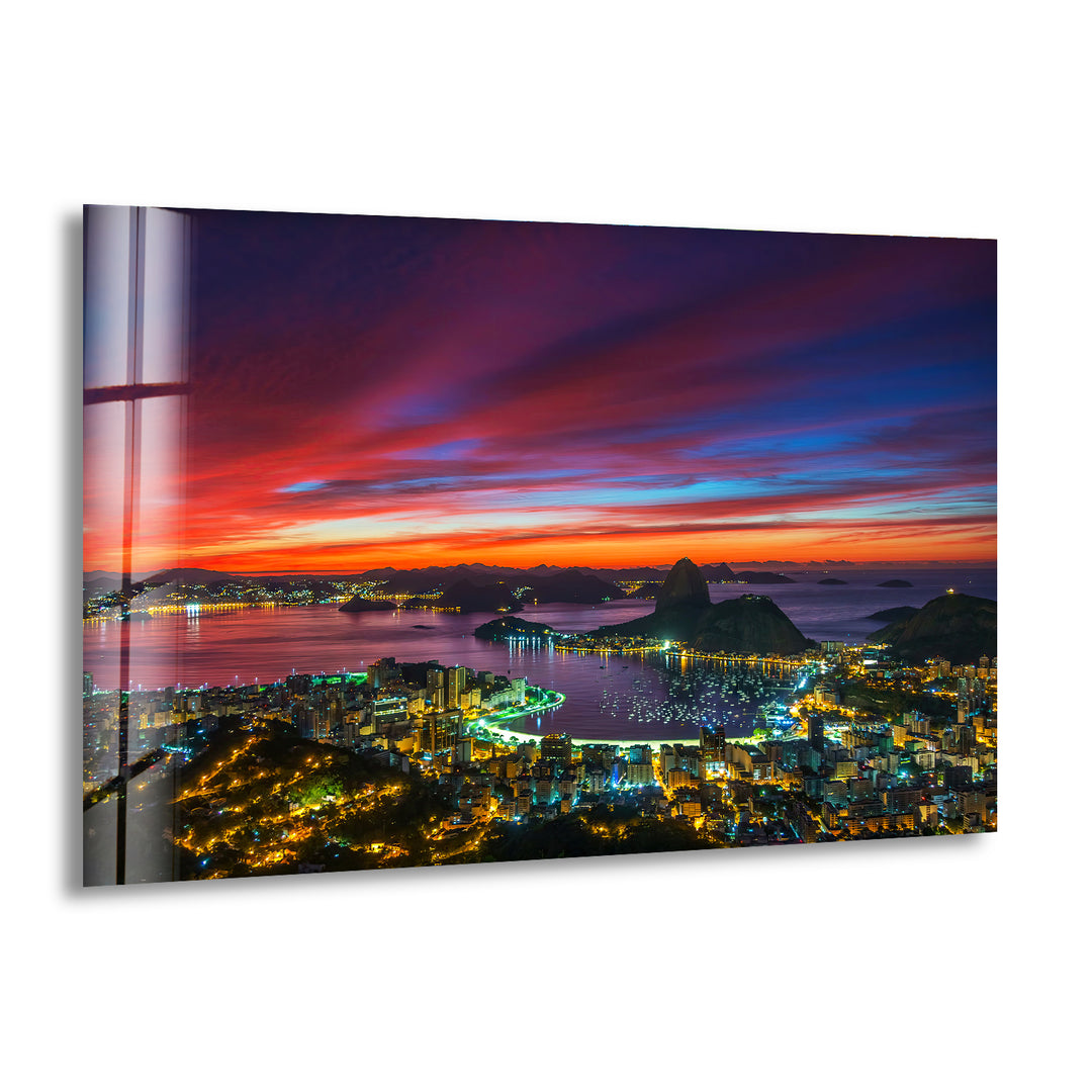 Rio De Janeiro Landscape Glass Wall Art custom glass photo prints, large glass prints