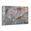 Golden Alcohol ink Marble Glass Wall Art