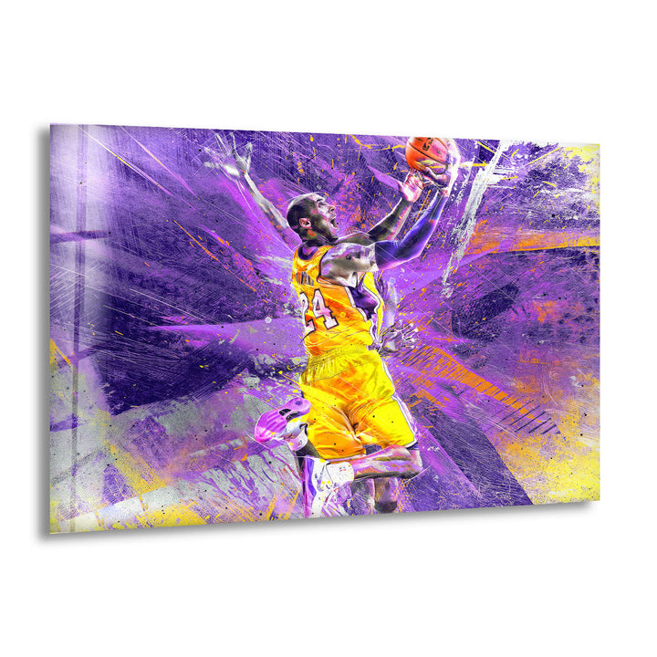 Kobe Bryant Basketball Glass Wall Art - Elevate your home decor with stunning Glass Wall Art. Our tempered glass wall art features vibrant colors, modern designs, and custom options. Perfect for living rooms, kitchens, and more. Discover the beauty of glass paintings and wall pictures today. Free shipping and secure packaging included.