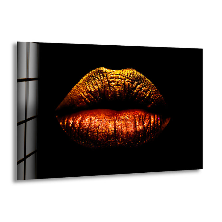 Cool Art Woman Lips Glass Wall Art