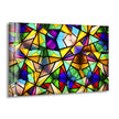 Geometric Mosaic Futuristic Glass Wall Art glass image printing, glass prints from photos