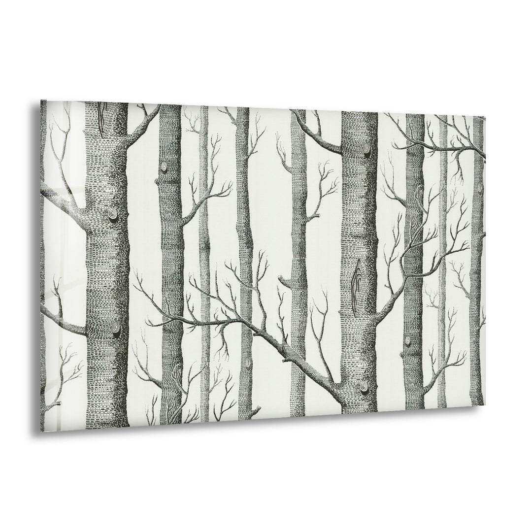 Black and White Trees Glass Wall Art art glass wall art, glass wall art pictures