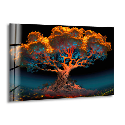 Fantastic Giant Tree Glass Wall Art