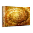 Golden Abstract Art Glass Wall Art