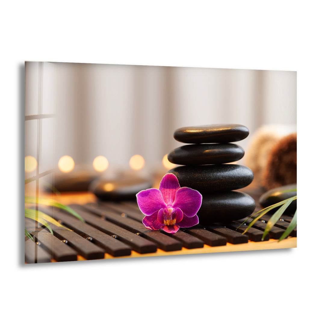 Pink Zen Spa Stones Cool Art Prints & Tempered Glass Art