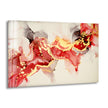 Alcohol Ink Red Marble Glass Wall Art