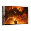 Balrog vs Gandalf Tempered Glass Wall Art - Transform your space with elegant Tempered Glass Wall Art. From custom glass pictures to abstract glass art, find the perfect piece for your living room. Our glass photo prints and picture on glass options ensure vivid, lasting beauty. Shop now for vibrant wall decor and fast, free delivery.