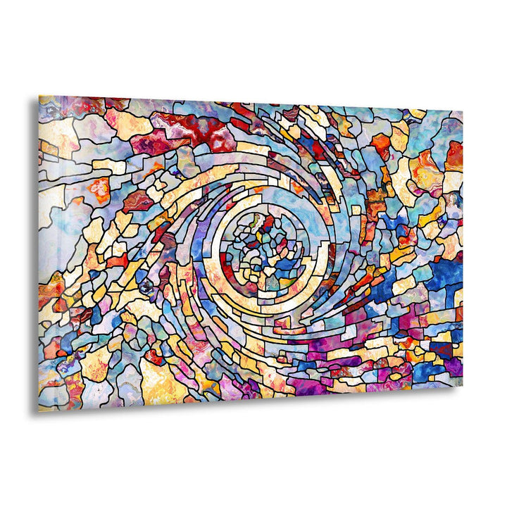 Stained Epoxy Floor Glass Wall Art photo print on glass, prints on glass wall art