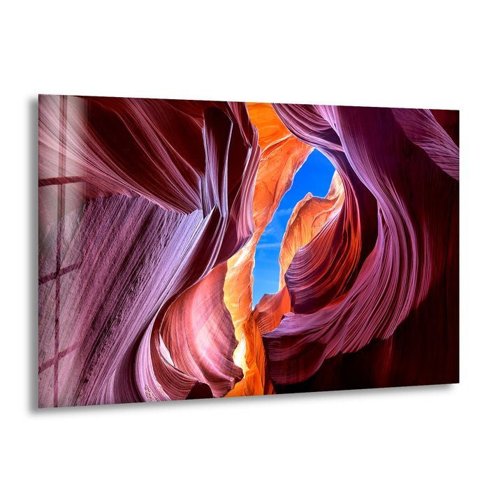 Lower Antelope Grand Canyon Glass Wall Art