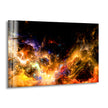 Dark Lighting Fractal Glass Wall Art