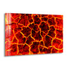 Red Magma Lava Glass Wall Art