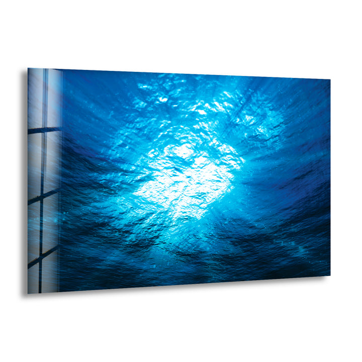 Ocean Deep Water Glass Wall Art custom glass photo prints, large glass prints