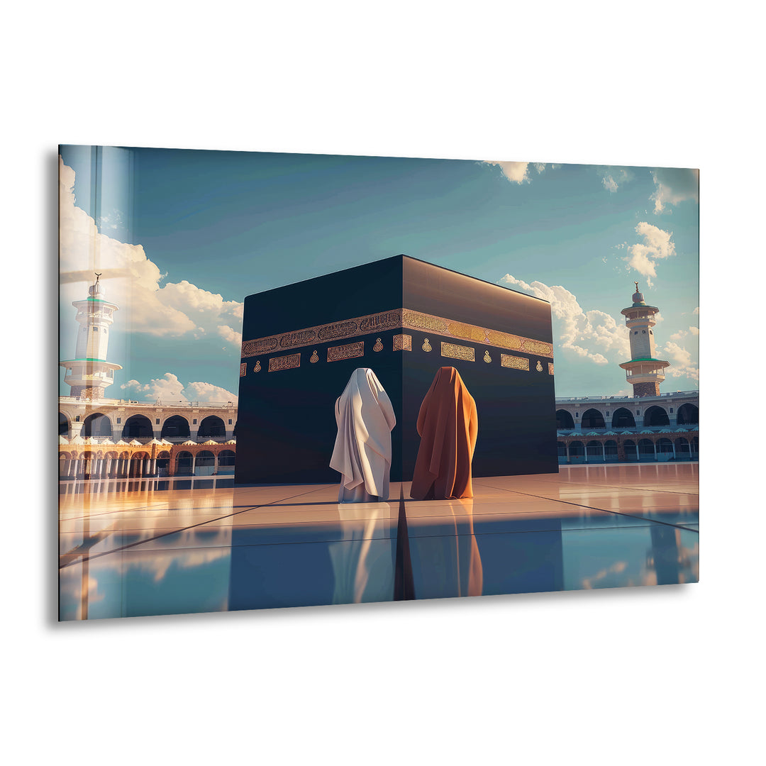 Kaaba Picture on Glass Art